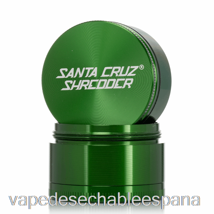 Trituradora Vape Desechable España Santa Cruz 2.2 Pulgadas Molinillo Mediano De 4 Piezas Verde (53 Mm)